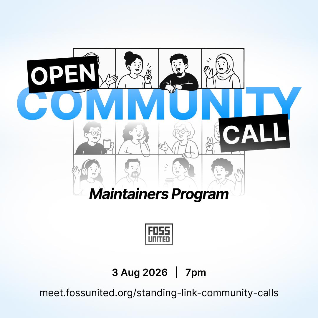 Open Community Call - Maintainers Program